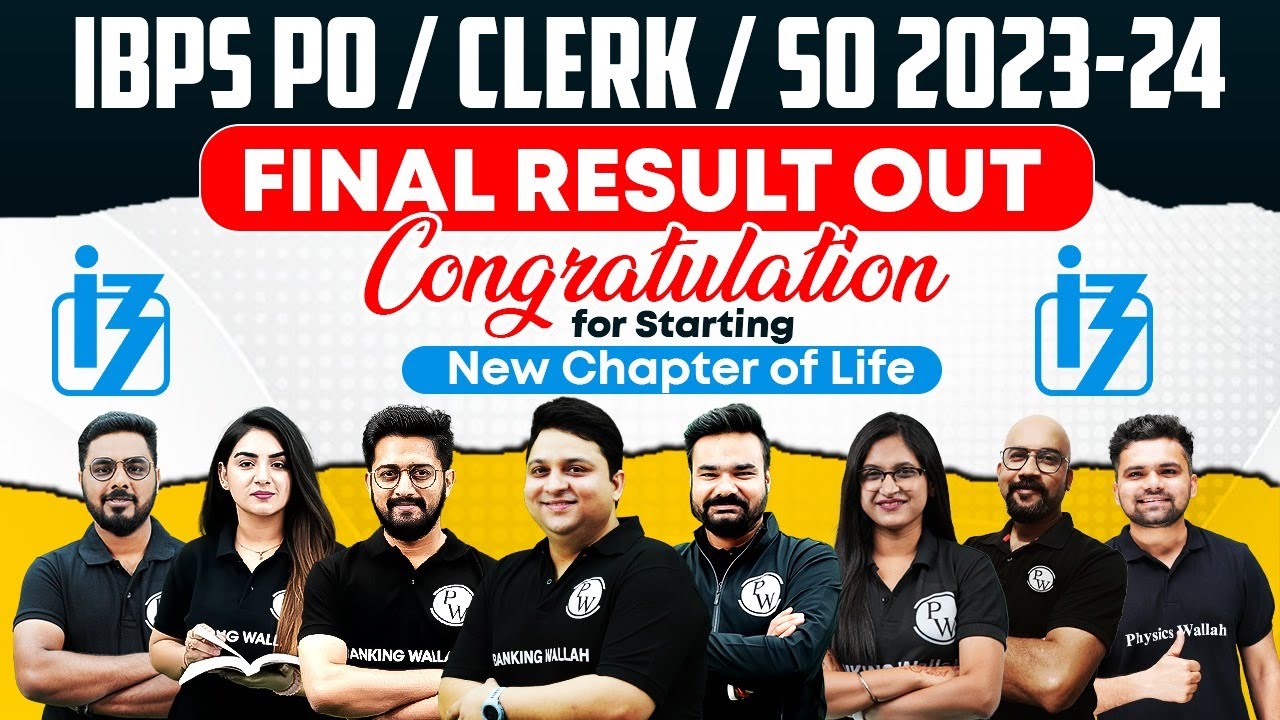IBPS PO, Clerk & SO Final Result 2024 Out | IBPS PO Final Result | IBPS Clerk Final Result 2024