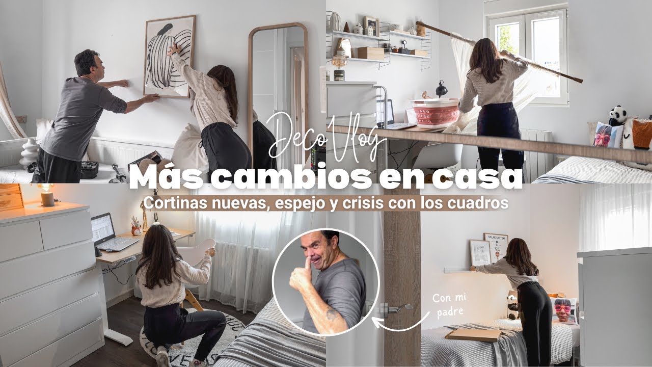 Más CAMBIOS en CASA 🏠 | Cortinas nuevas, espejo y CRISIS con la DECO ¿QUÉ HAGO? 🆘