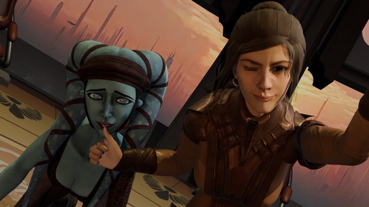 What are you wearing, Step Aayla Secura? [Star Wars Blender Fan Animation]