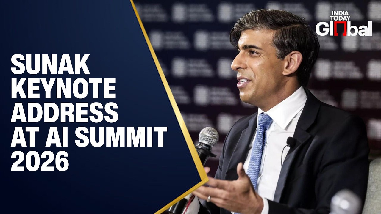 WATCH LIVE: Rishi Sunak Addresses India AI Summit