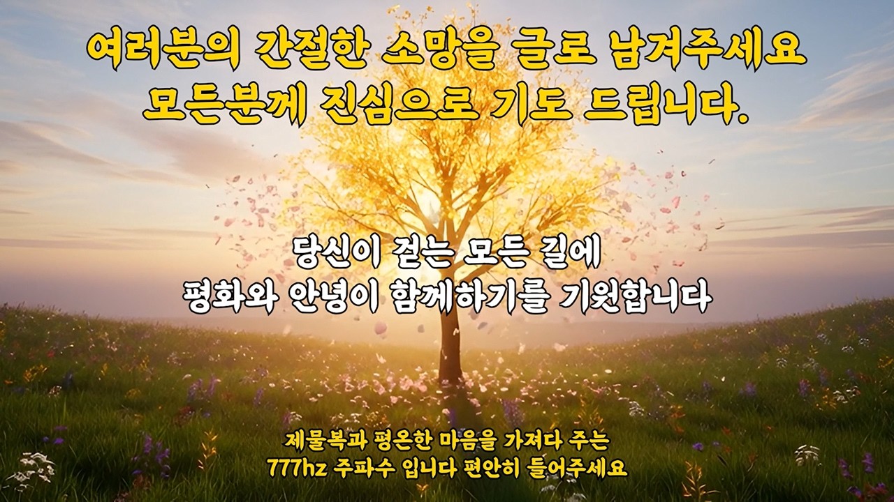 🔴실시간 | 2026년 대운 터지는 황금 나무 기운 받기 | 시니어 명상, 취침, 재물운 음악