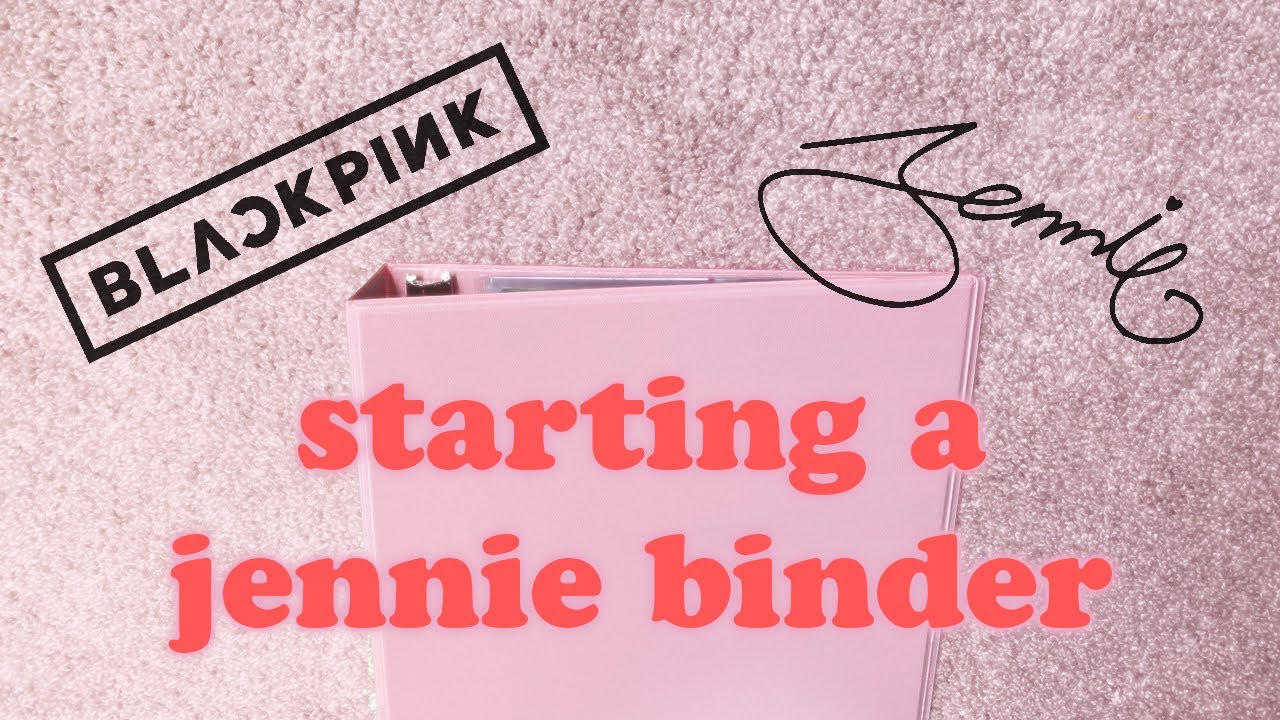 a full jennie binder?? let's get ready for 