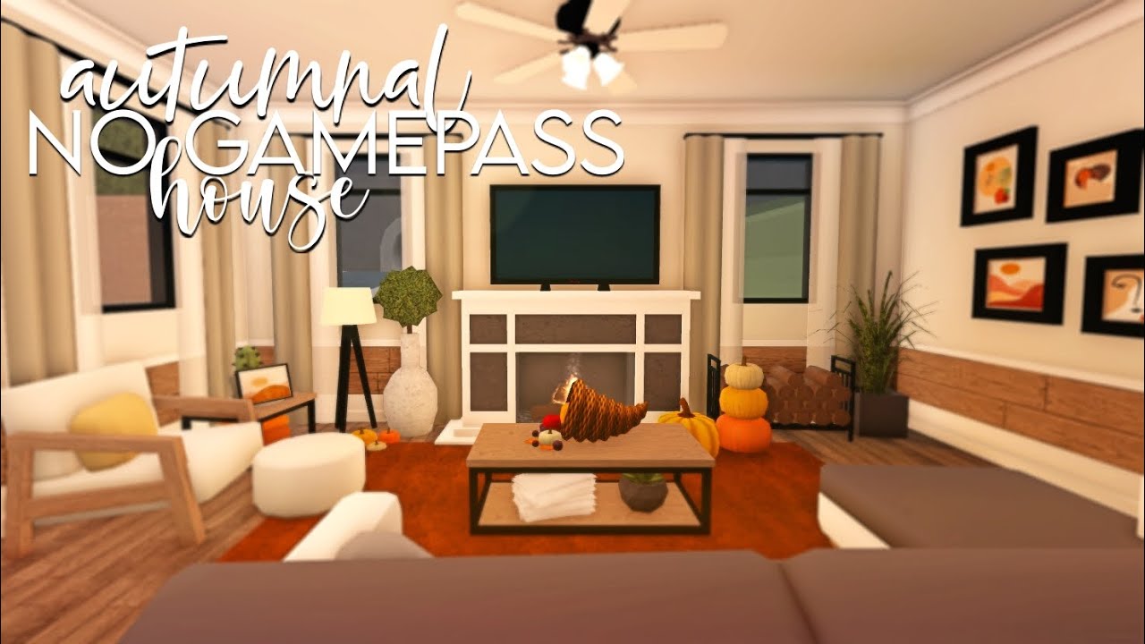 ROBLOX | Bloxburg | No Gamepass Autumnal House | House Build