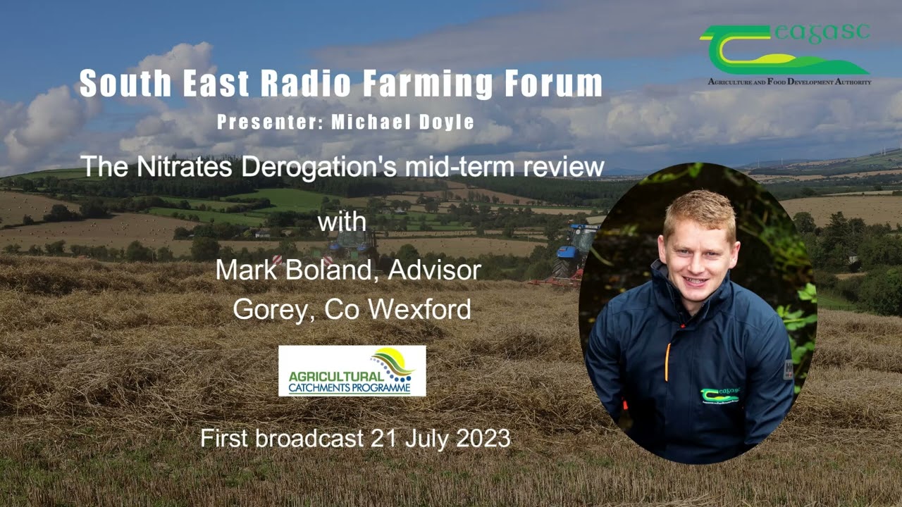 Nitrates Derogation, Mark Boland