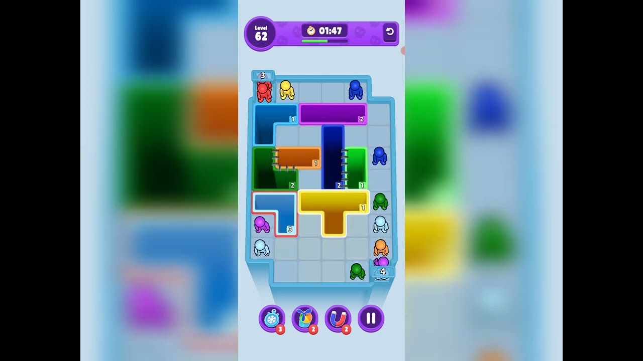 Drop Away Level 62 Solution Walkthrough