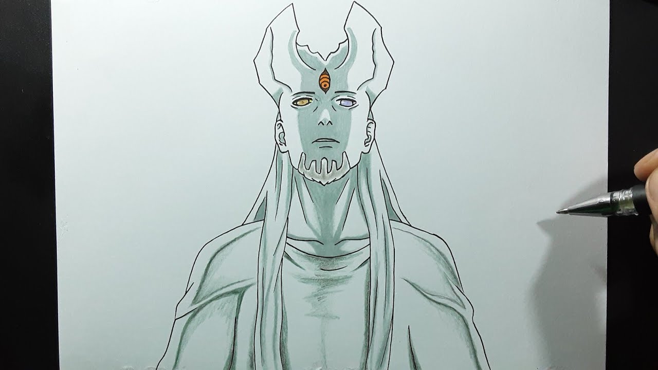 vẽ Otsutsuki Shibai | how to draw Shibai Otsutsuki God