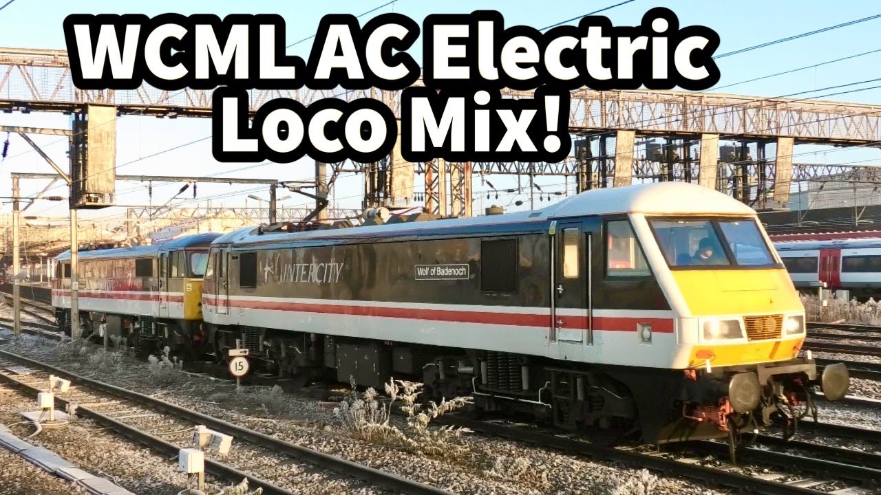 WCML AC Electric LOCO Mix - Passenger & Freight Workings - Plus Light Engines!
