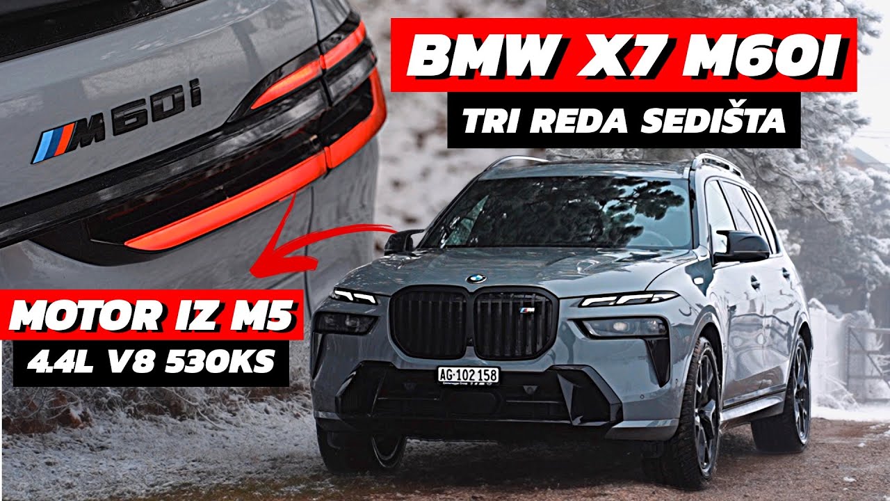 MOTOR IZ M5 UDOBNOST KAO SERIJA 7! BMW X7 M60i
