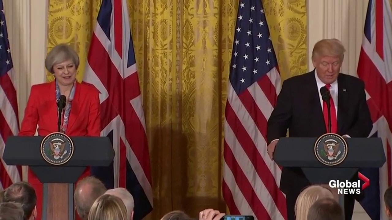 President Donald Trump and British PM Theresa May full joint news conference