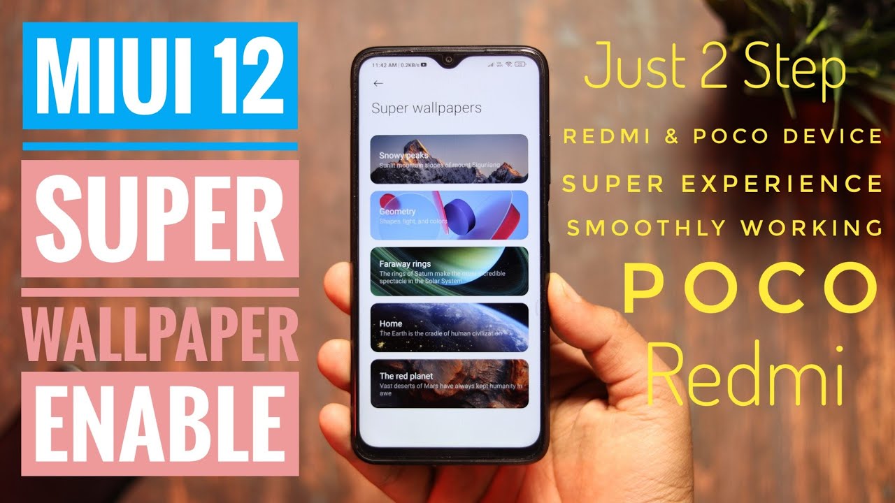 MIUI 12 - Super Wallpaper Enable For All Device