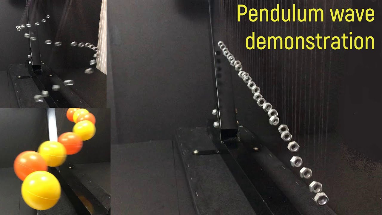 Pendulum waves  | Kinetic art | Physics | Science experiment for students | Pendulum wave machine