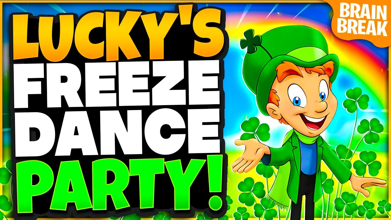 Lucky's Freeze Dance Party! St Patrick's Day Brain Break | Games For Kids | Just Dance | GoNoodle