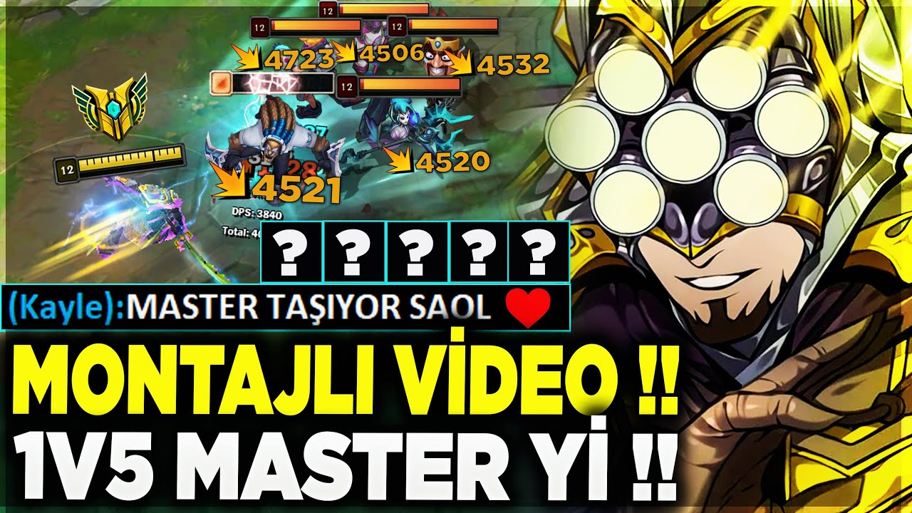 *MONTAJLI VİDEO* !! 1V5 GOLD 1 ELOYU DUMAN ETTİM !! SIRA PLATTA !! | Ogün Demirci