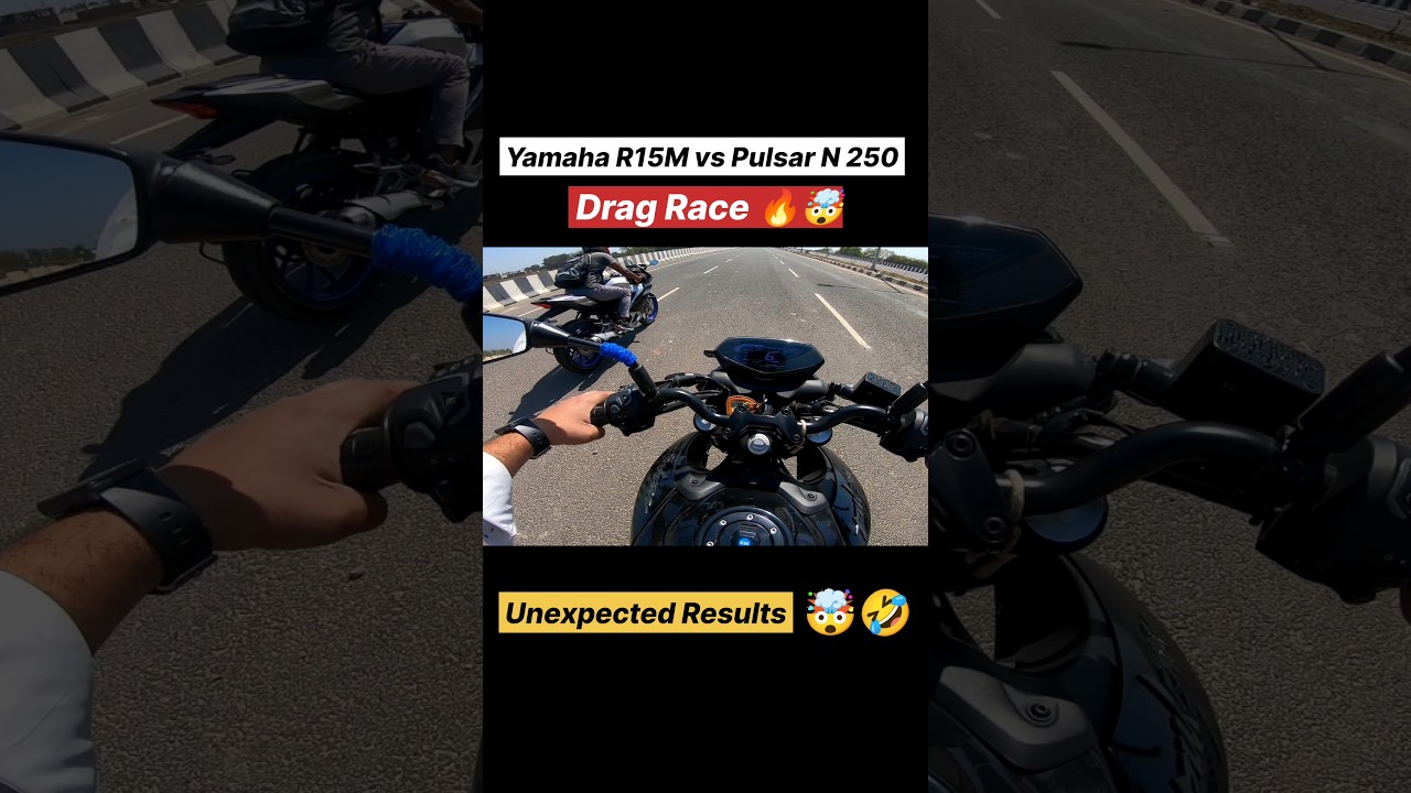 Drag Race 🔥🤯 Yamaha R15M vs Bajaj Pulsar N 250 #shorts #n250