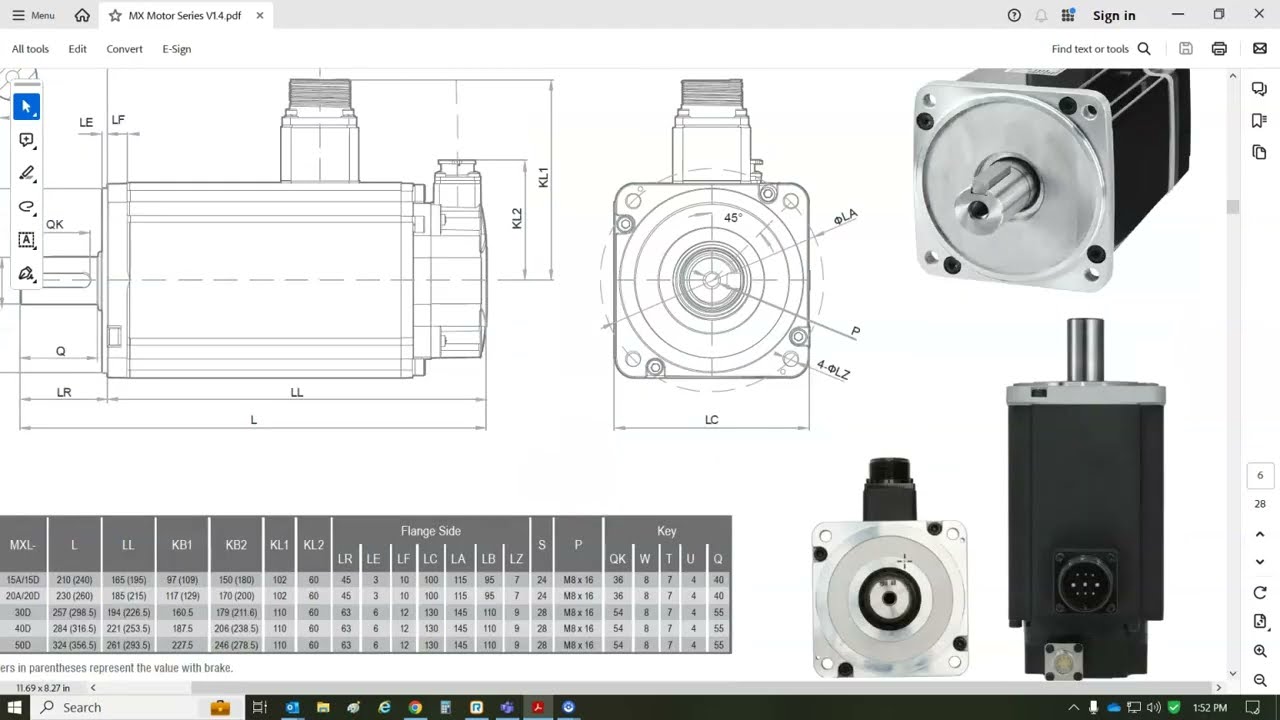 Trio MXL brushless motor with 23 bit Absolute A and Copley Xenus XEC