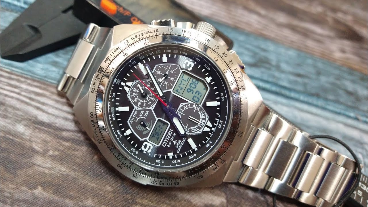 Citizen JY8120-58E Promaster Skyhawk A-T Steel Black Dial