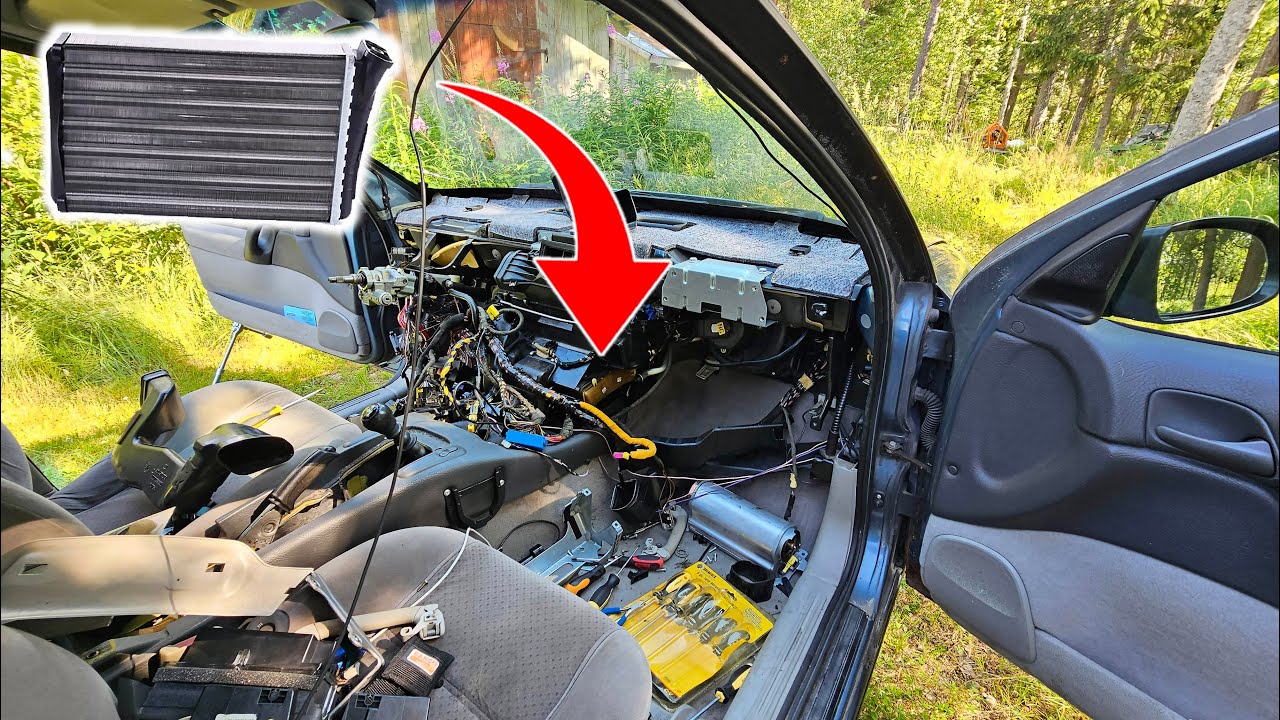 Opel Omega B Lämmityslaitteen Kennon Vaihto (kojelaudan irroitus)