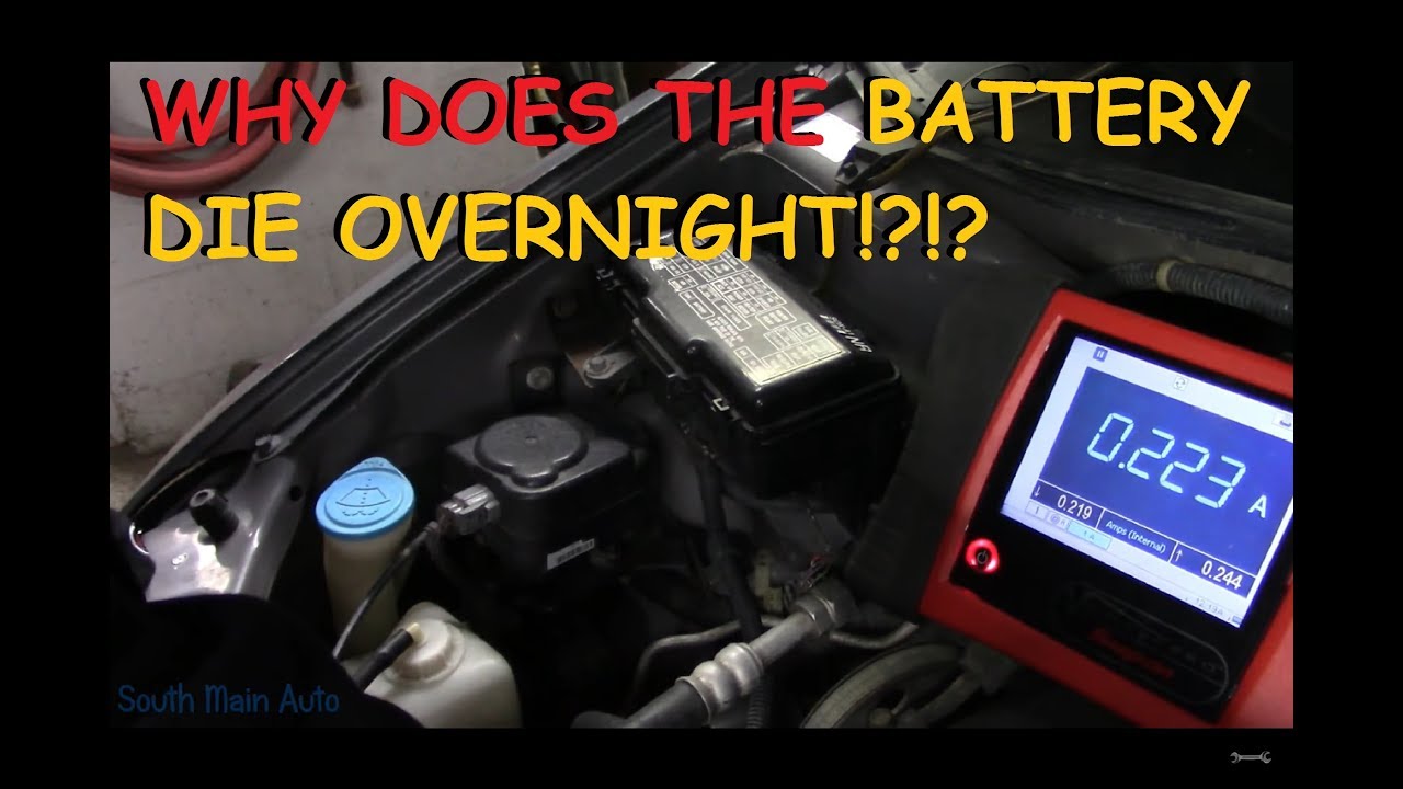 Diagnosing Battery Draw (Battery Goes Dead Overnight)