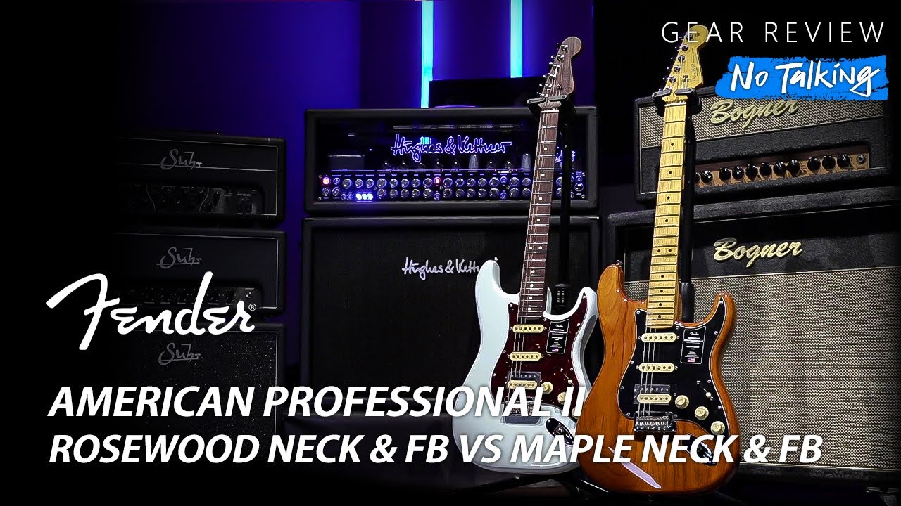 Fender American Professional II Rosewood Neck & FB VS Maple Neck & FB Review (No Talking)
