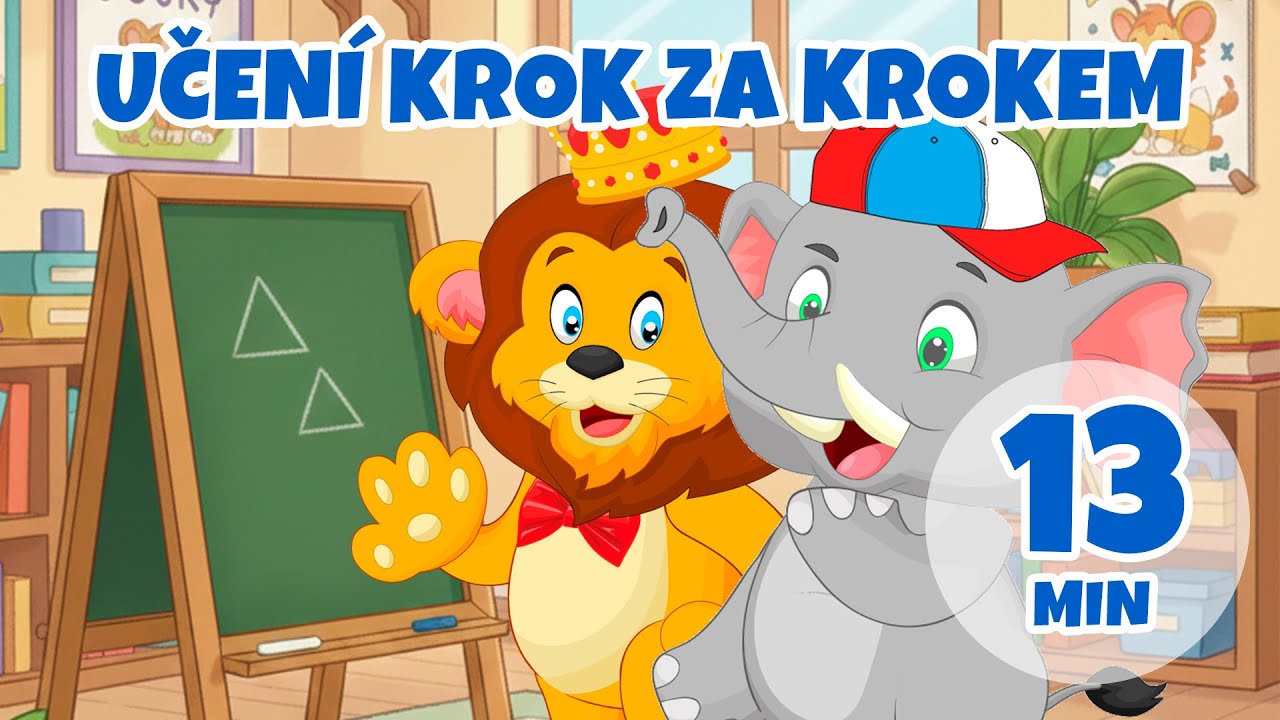 Učení krok za krokem - 13 min Giramille | Dětské říkanky a písničky
