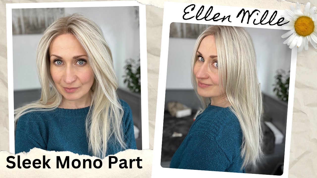Longer Drive! Sleek Mono Part by Ellen Wille in Light Champagne Rooted 