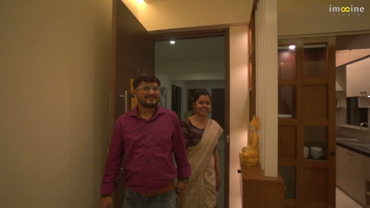 Contemporary Interior Design of 3BHK apartment at South Winds, Sonarpur, Kolkata