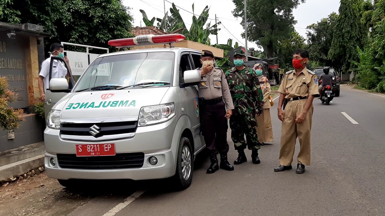 Polsek Semanding himbau tidak mudik putus virus corona