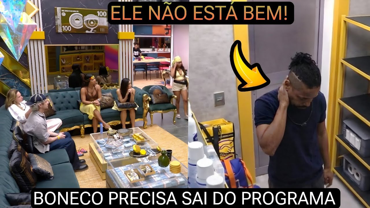 BBB 26: ''ELE VAI MORRER'' BROTHERS SE PREOCUPAM COM ESTADO DE SA&Uacute;DE DE BONECO AP&Oacute;S MEDICA&Ccedil;&Atilde;O NO BBB