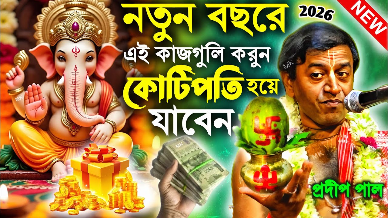 নতুন বছর এই কাজগুলি করুন কোটিপতি হয়ে যাবেন ! প্রদীপ পাল কীর্তন ২০২৬ ! pradip pal kirtan 2026