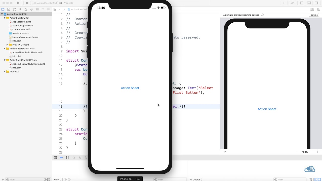 SwiftUI Tutorial: Dynamic Action Sheet from Array