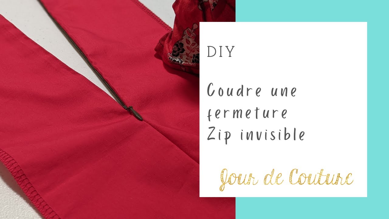Coudre une fermeture zip invisible: 3 astuces pour réussir!