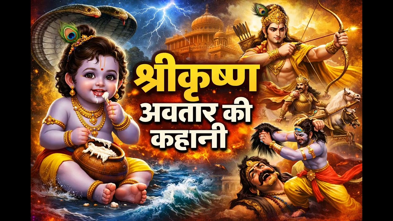 श्रीकृष्ण अवतार की चमत्कारी कथा | Krishna Avatar Story in Hindi | Janmashtami Special