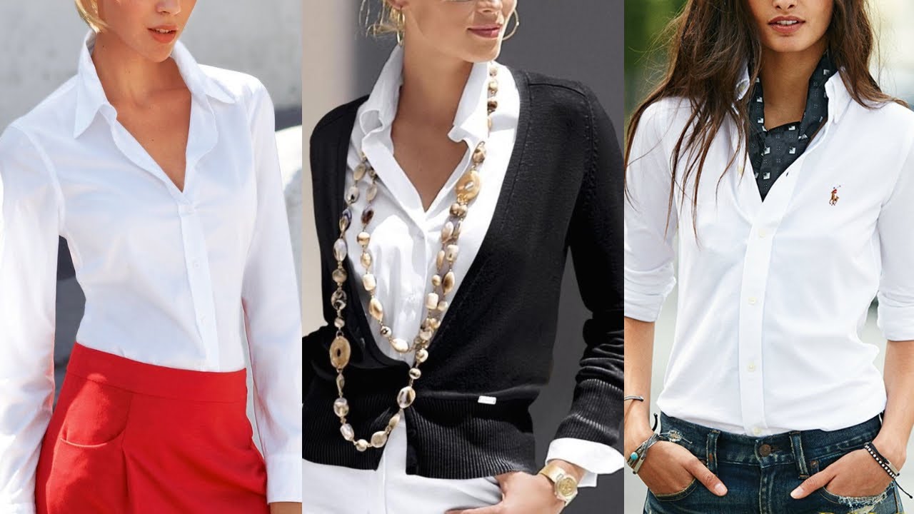 60 OUTFITS con BLUSA BLANCA/ LOOKS ELEGANTES con BLUSAS DE COLOR BLANCO/ COMBINAR BLUSA BLANCA
