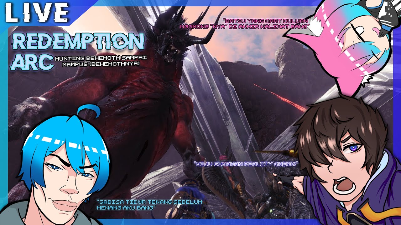 『LET'S PLAY』Pantang Pulang sebelum Behemoth Tumbang - MH World【VTuber ID】#vtuberid #vtuberen #mhw