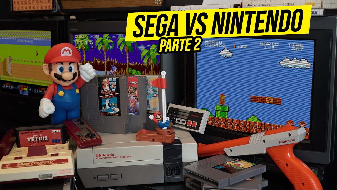 SEGA y NINTENDO 2 I Super Mario NES y LOS MEJORES juegos
