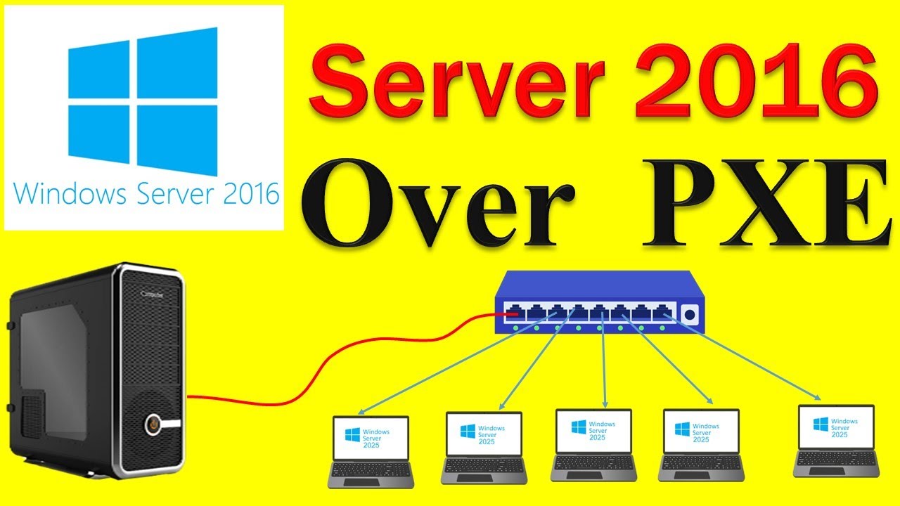Install Windows Server 2016 via PXE Boot | Step-by-Step Network Installation Guide