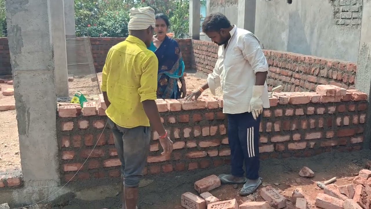 ఇంటి నిర్మాణం పనులు #ConstructionHouse #Home #viral #ఇళ్లు #గృహం # Construction Work