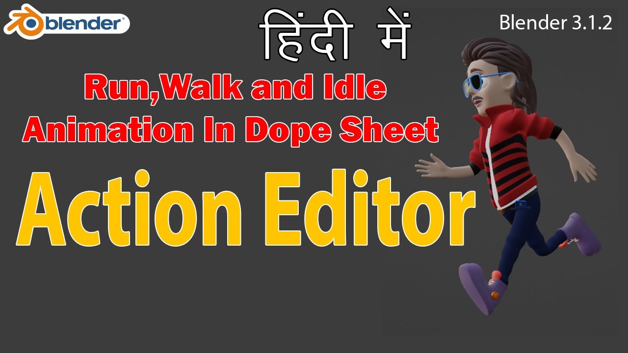 Blender 3.1.2 Я создаю анимацию бега, ходьбы и покоя в редакторе действий Dope Sheet