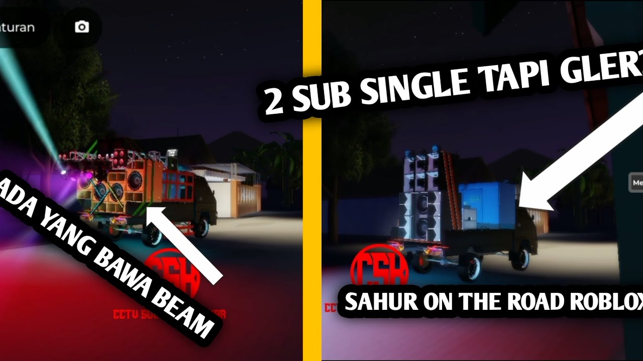 SAHUR ON THE ROAD DESA ROBLOX •• ADA YANG BAWA BEAM DONGG | TONTON KESERUANNYA 