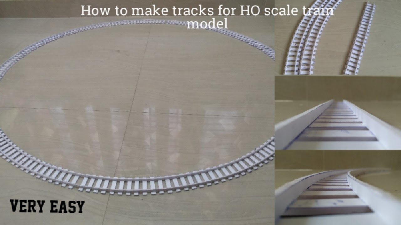 How to make train tracks easily | For HO scale train model