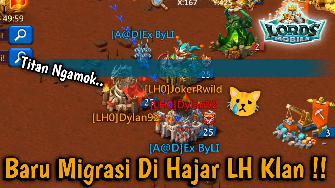Solo Trap Vs Titan LH0 Part 1 K988 Full Champs Max !! Lords Bantai Hampir KO? Bro | Lords Mobile