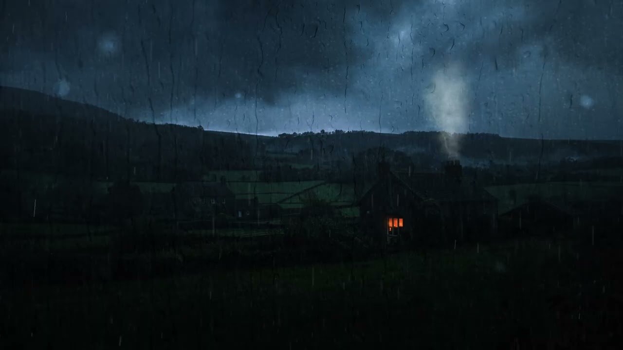 Deep Sleep Naturally 🌧️ Cozy Countryside Rain & Thunder White Noise for Total Relaxation
