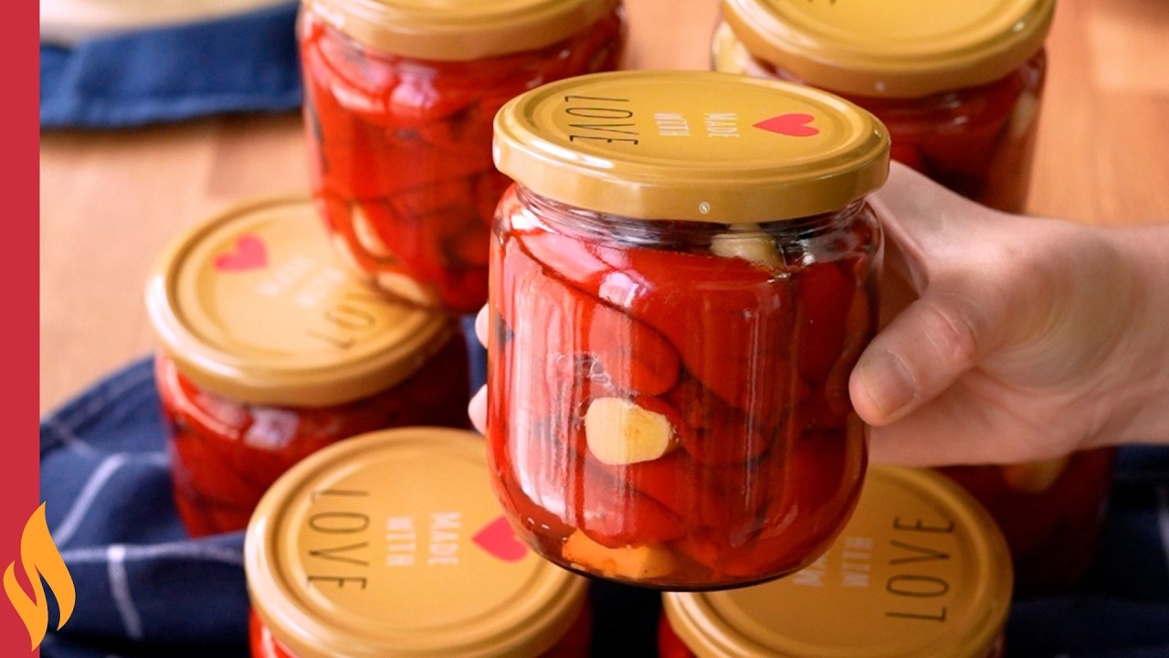 Консервированный жареный красный перец 🌶️ Больше не нужно покупать готовый!