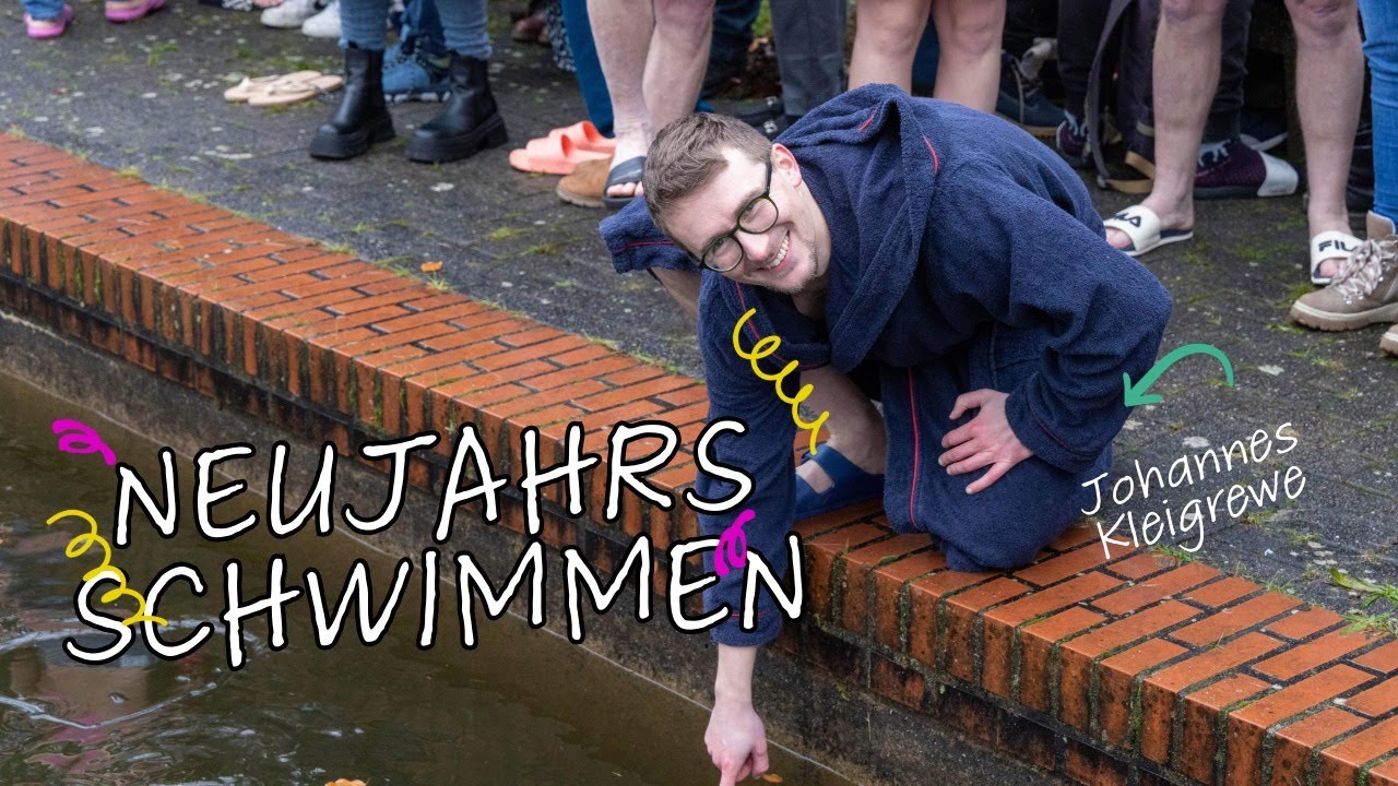 Neujahrsschwimmen im Eis: Selbstversuch im gefrorenen Waldbad Georgsmarienhütte