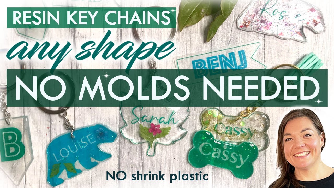RESIN keychains NO MOLDS - UV Resin Ideas RESIN ART *BEST