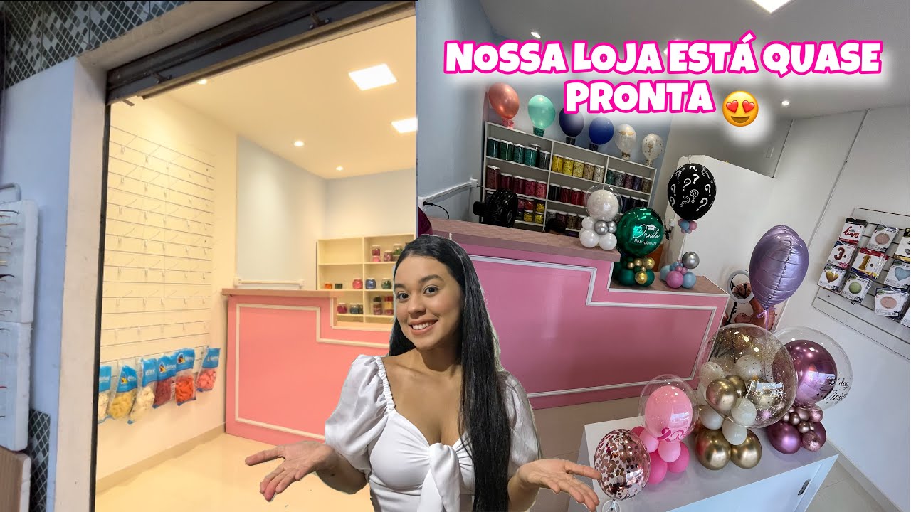 NOSSA LOJA DE BALÕES ESTÁ QUASE PRONTA | como montar uma loja de balões