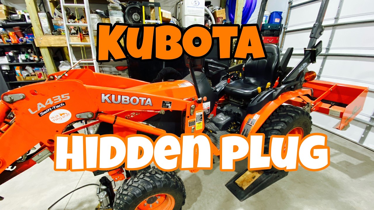 Kubota Hidden Drain Plug