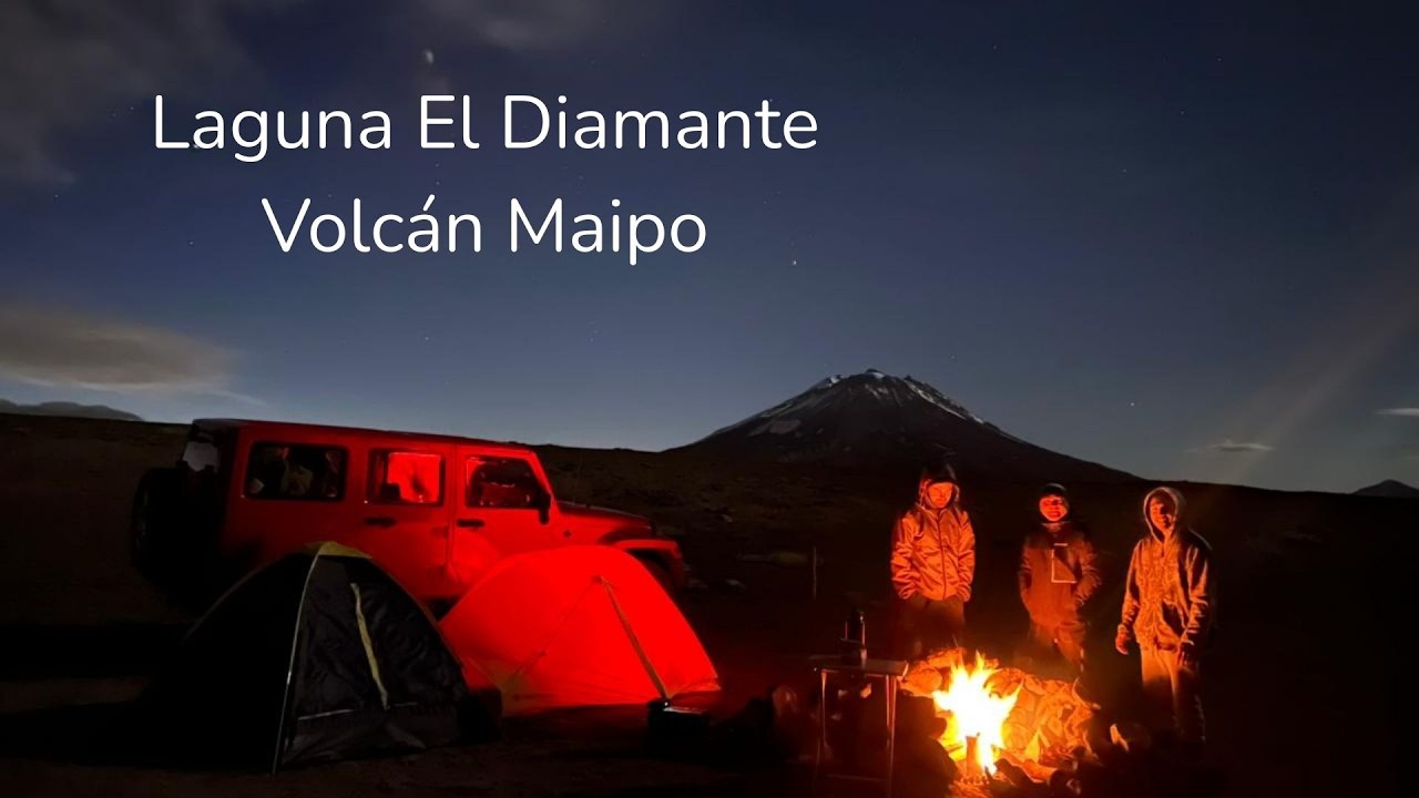 Una noche en la Laguna El Diamante - Volcán Maipo