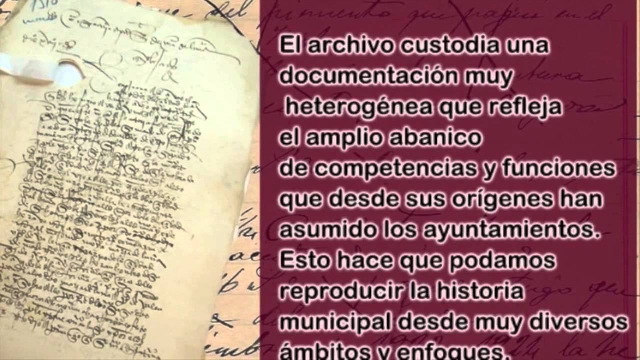 Explicación de la función que cumple el Archivo Municipal -esdelibro