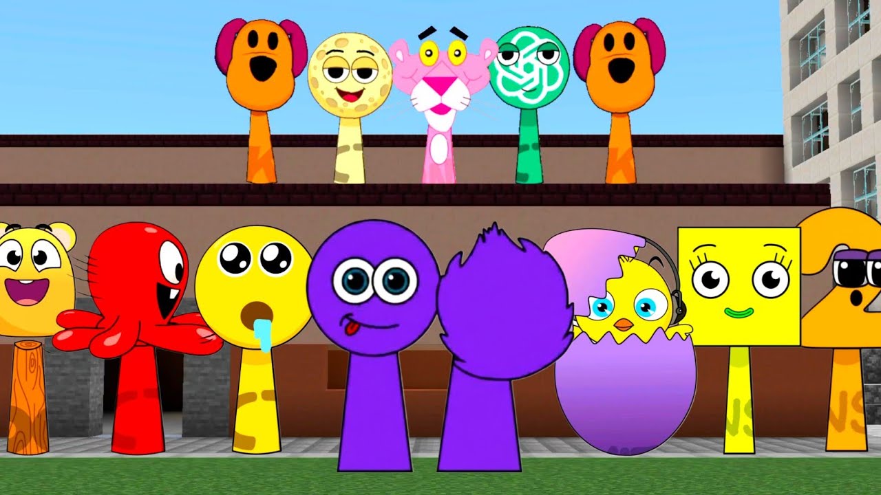 Sprunki OC Fluffy Emoji added in Minecraft PE